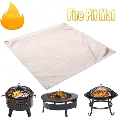 Practical Convenient Durable Multifunctional Camping Fireproof Mat Heat Insulation High Temperature Resistant Fire Blanket