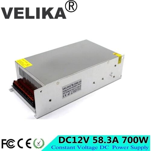Professional Switching Power Supply DC12 58.3A 700W Transformer 110V 220V AC-DC 12V SMPS For Led Strip Light CNC CCTV Motor