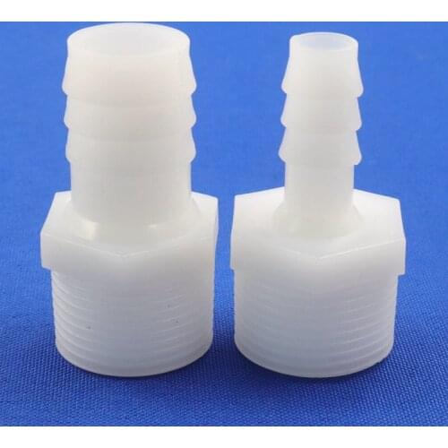 200~5pcs G3/4" To 10~25mm PE Straight Connectors Micro Irrigation Tube Joints Aquarium Fish Tank Air Pump Aerator Hose Connector