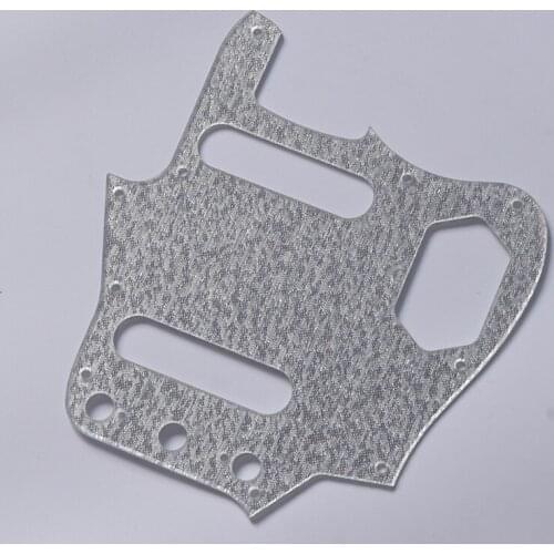 KAISH Silver Sparkle Plastic Guitar Pickguard Scratch Plate for USA Vintage Jaguar