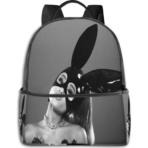 New School Backpack for Boys/Girls Back-to-School Gift Large Capacity Washable Ariana Grande Animation Fashion Backpack