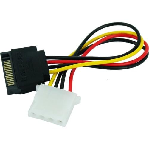 JONSNOW SATA Male to IDE 4 Pin Model Female Power Supply Computer Cable Extention Hard Drive Cable