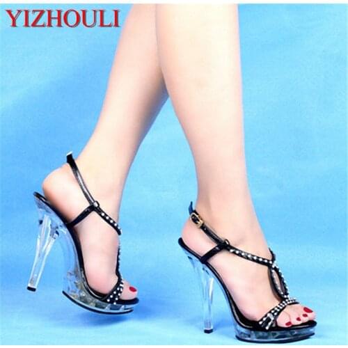 13cm shoes high with diamond sandals wedding dress art pictures shoes stage designer womens shoes