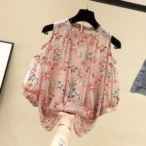 Summer New Women Plus Size Crop Tops Off White Shoulder Fashion Short Sleeve Chiffon T Shirt Female Vintage Korean Style Clothes