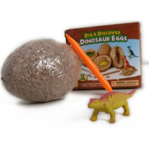 1 pcs Dinosaur Egg Digging Fossils Excavation Dinosaur Dino Educational Noverity Toys for Children