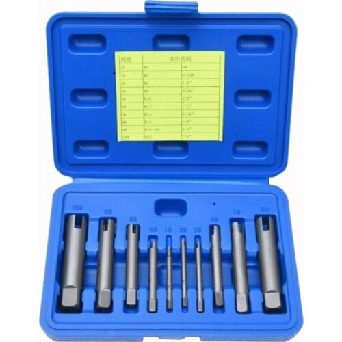 10 Pcs M4-M24 Broken Tap Extractor Wire Breakage Processor Broken Wire Wrench Set Drill Extractor Tool hand tools