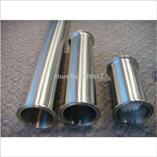 11/2" TC x 6" Length Sanitary Triclamp Pipe Spool, Stainless Steel SS304 TC Spool Tube, 1.5"x6" Triclover Clamped Pipe Spool