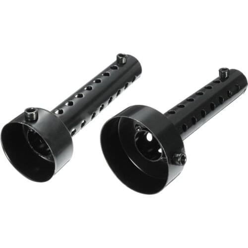 2Pcs Universal Motorcycle Exhaust Can Muffler Baffle DB Killer Silencer 48mm/60mm Black