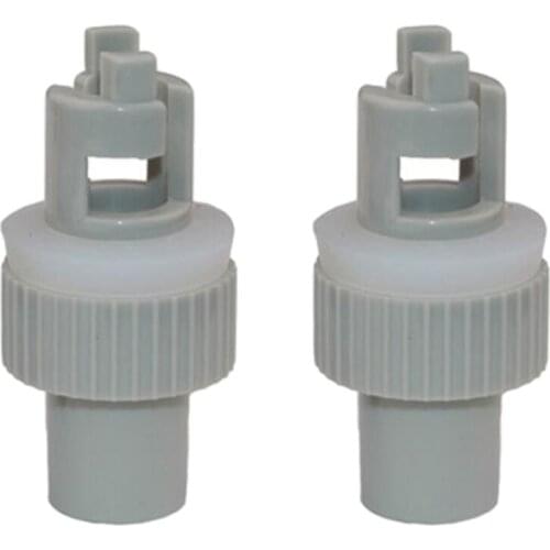 2x Air Valve Adapter Inflatable Boat Electric Pump Hose Adapter Connector