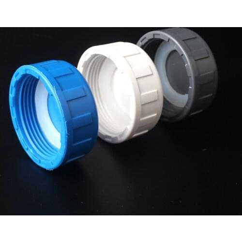 50mm 1-1/2'' PVC Pipe Plugs Agriculture Garden Aquarium Plastic Water Hose Stop Water Joint Accessoires Plumbing Tube Fittings
