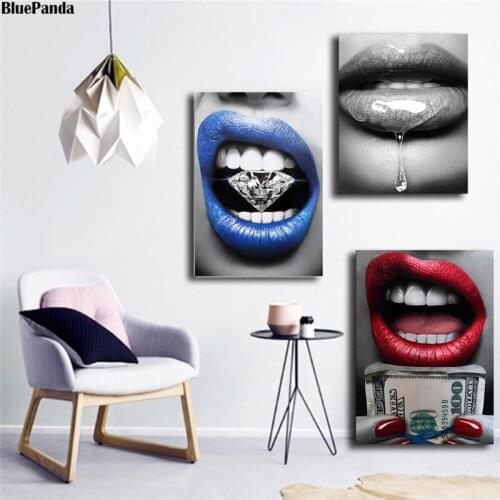 Woman With Money Oil Poster Abstract Canvas Painting Pictures On The Wall Art Print Living Room Decoration Home Decor