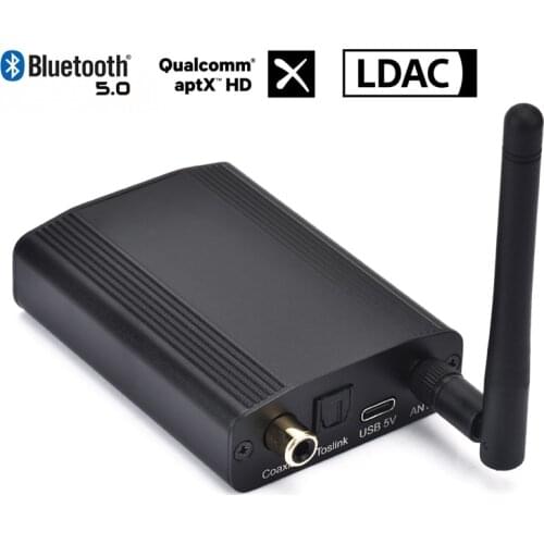 CSR8675 Bluetooth 5.0 24Bit/96K Digital Audio Receiver Aptx Aptx-HD LDAC Hifi Coaxial Optical SPDIF Wireless Adapter