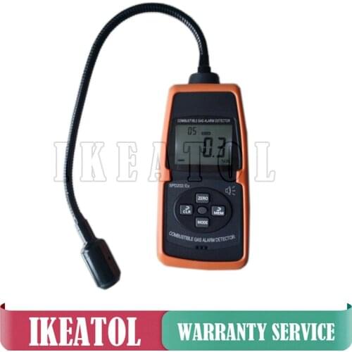 SPD202/EX Flammable Gas Leak Detector Digital Combustible Gas Alarm Meter Acousto-optic alarming 0-100%LEL 50-50000ppm