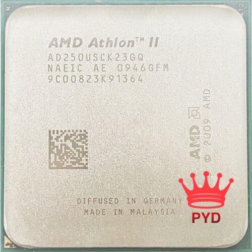 AMD Athlon II X2 250u 1.6 GHz Dual-Core CPU Processor AD250USCK23GQ Socket AM3