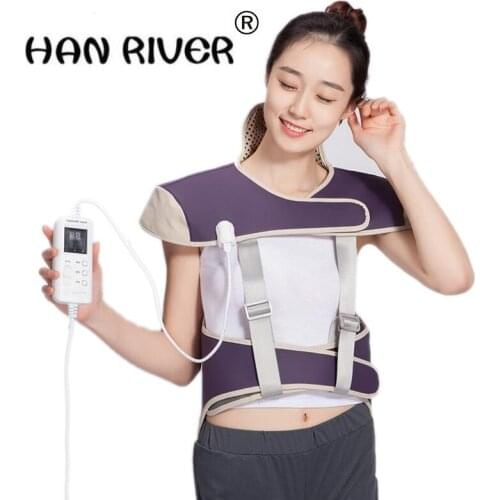 Far infrared hot compress Electric Heating Vest Back Support Shoulder Pads Vest Heated Shawl Suitable For Neck Back Pain Relief