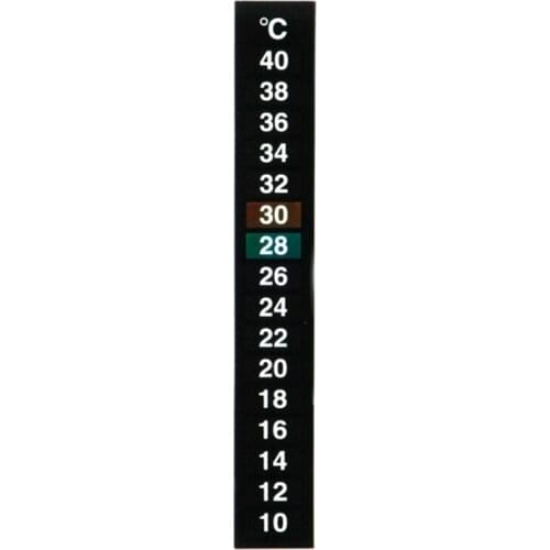 10-40 Degree Aquarium Fish Tank Liquid Thermometer Temperature Sticker Stick-on Fahrenheit Digital Adhesive Strip Sticky M56