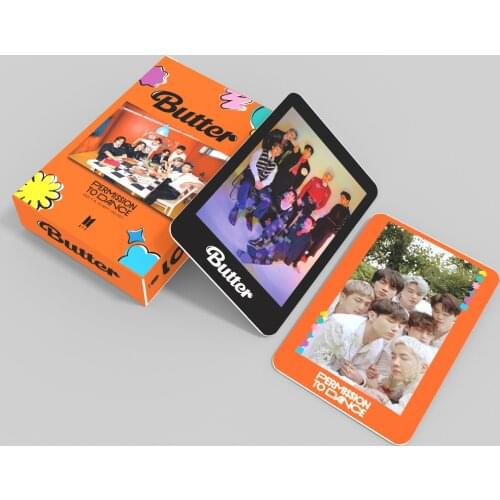 Kpop Bangtan Boys Lomo Card Poster New Album Butter 8th Anniversary Meeting Photocard Jung Kook Suga Jimin Jin J-HOPE 55 Pcs/set