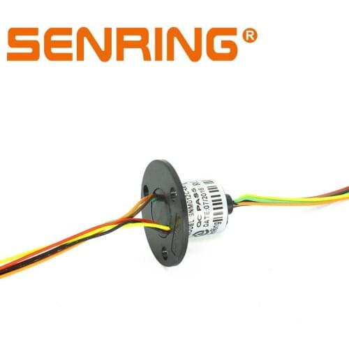 Tiny Sliprings 2/3/4 Circuits 5A Current Capsule Slip Ring with Wire Length 13.5/18.2mm OD 12.5mm