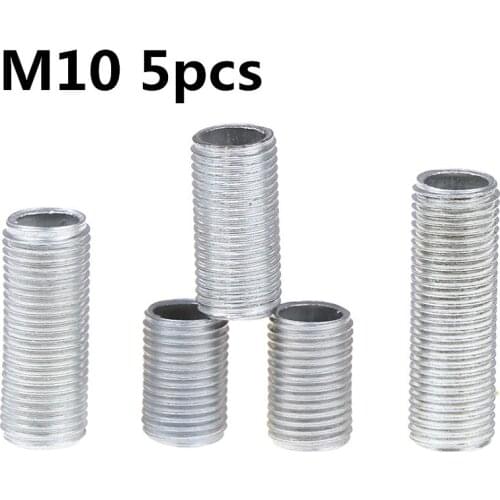 M10 5pcs Hollow Threaded Tube Hollow Screw Lamp Cap Fixing Screw M10 Hollow Screw Outer Diameter: 10mm Thread Distance: 1mm