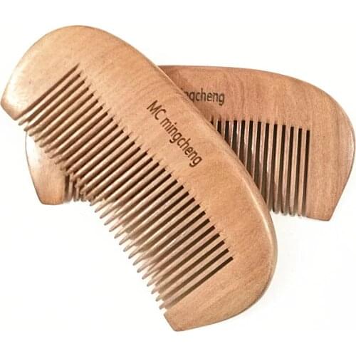 MC Pocket Wooden Hair Brush Red Sandalwood Comb Peigne Wood Small Travel Combs Anti-static Natural Massage Hairbrush Health Care