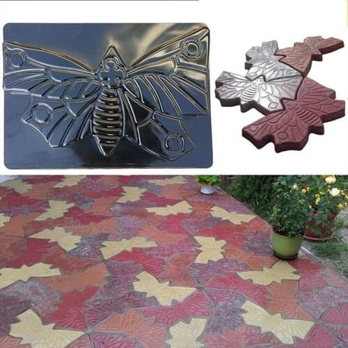 Reusable Butterfly Floor Mould Garden Pavement Mold Concrete Stepping Garden Yard Decor DIY