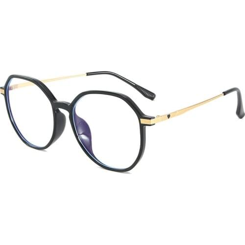 Retro Anti Blue Ray Computer Glasses Women Round Eye Glass Men Blue Light Blocking Fashion Eyewear Optical Frames