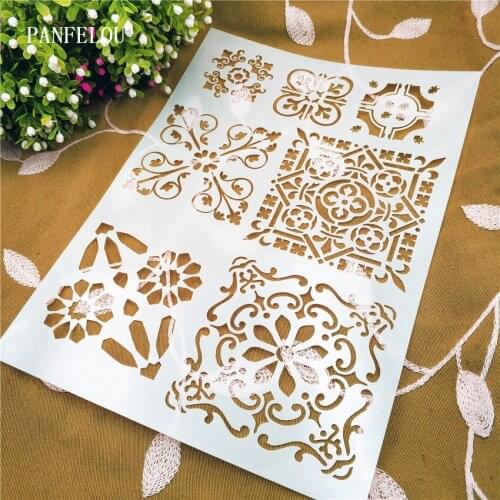 Faceplate mold shield DIY cake scrapbook stencils hollow Embellishments printing lace ruler Valentines Day