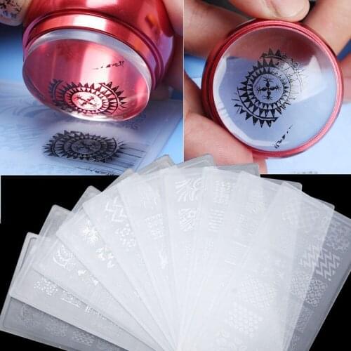 1PCS Nail Stamping Plate DIY Nail Art Stamp Template Plastic Nail Stamper Manicure Stencil Tools