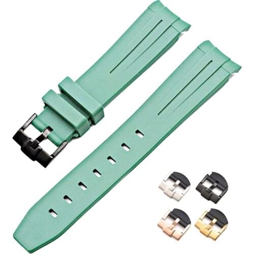 20mm Hight quality Watch Band Fit for Rolex Daytona Submariner Oysterflex GMT Deepsea for Explorer Rubber silicone Strap