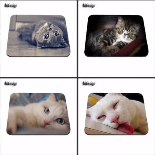 Cheap And Good Sleep Lazy Cat New Arrivals Best Sales Customized Mouse Pad Animals Computer Notebook Rectangle Rubber Mous