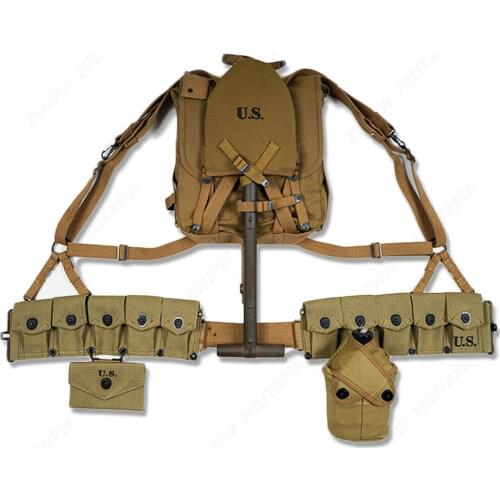 VIETNAM WAR WW2 US ARMY WWII FIELD EQUIPMENT M-1970 COMBAT BACKPACK FULL SET MILITARY EQUIPMENT WAR REENACTMENTS
