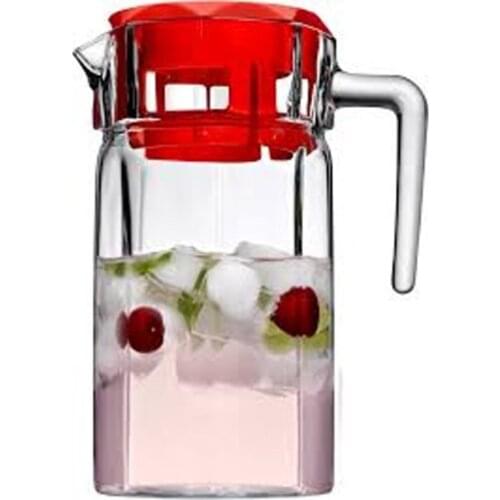 PASABAHCE My corner 1250 cc Glass Jug With lid-Kitchen products-Water Storage containers-Luxury Glass products