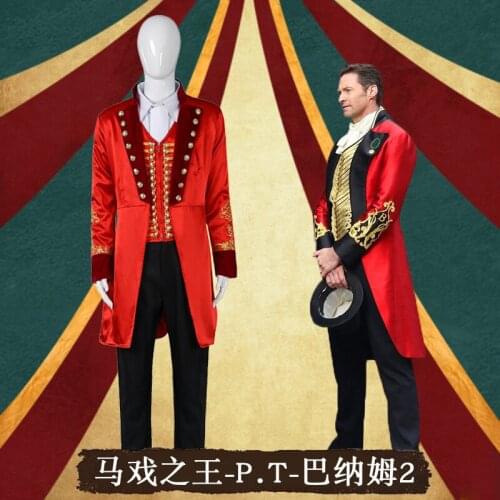 The Greatest Showman P.T. Barnum Cosplay Costume Outfit Adult Men Full Set Uniform Halloween Carnival Cosplay Outfit Custom Made