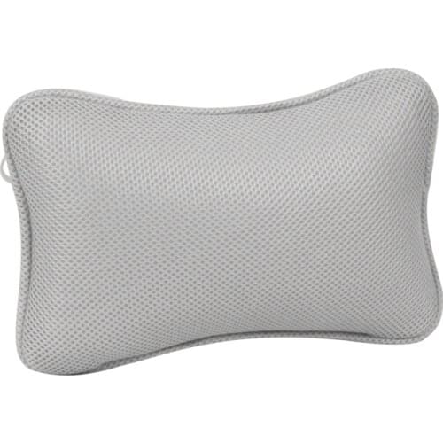 3D Mesh Spa Bathtub Headrest Pillow with Suction Cups Non-Slip Cushion Bath Tub Spa Pillow for Neck Back Bathroom