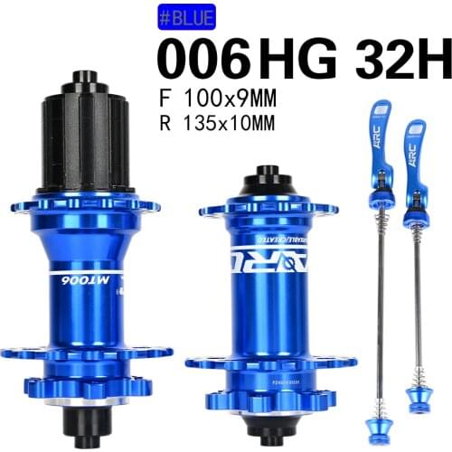 Bicycle Hubs Sealed Bearing MTB Mountain Bike Hubs Quick Release set 32 28 36Holes Disc Brake QR 4 Bearings 4 Pawls 399g ARC 006