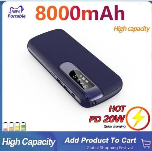 Power Bank 30000mAh Quick Charging Double USB PowerBank Fast Charger External Battery Charger For Xiaomi Portable Power Bank