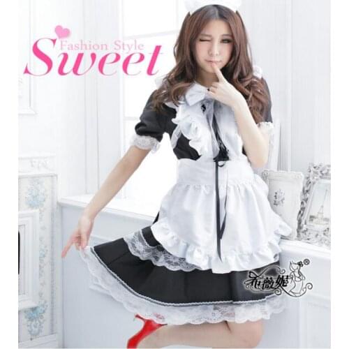 2021 Women Maid Uniform Lingerie Sexy Hot Erotic Sexy Halloween Costume Maid Dress Exotic Costumes