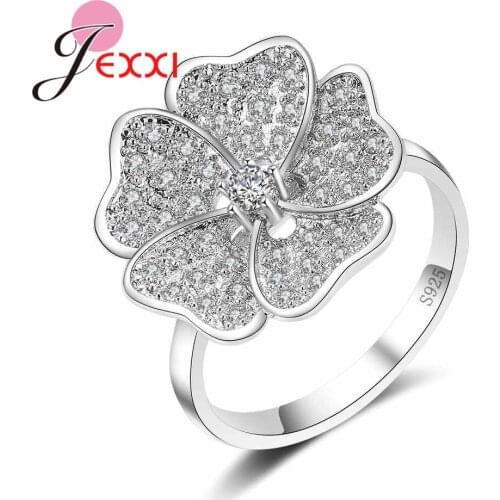 925 Sterling Silver Fashion Finger Rings for Women New Listed Cubic Zirconia Wedding & Anniversary Gift