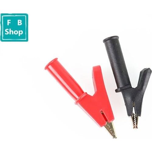 2 Pcs Full Protective Alligator Clips Crocodile Clamp For Professional Multimeter