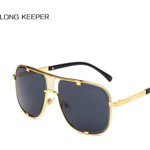 2020 New Fashion Big Frame Sunglasses Men Square Driving Glasses for Male High Quality Retro Sun Glasses UV400 Oculos masculino