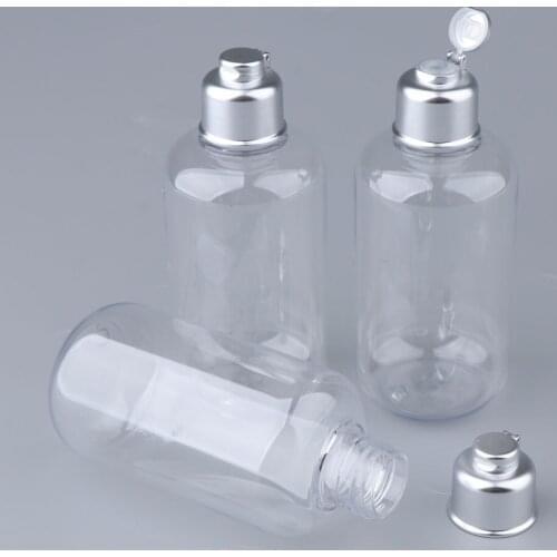 3pcs/set PET Plastic Bottle Lotion Shampoo Bottles Makeup Cosmetic Refillable Containers Makeup Beauty Makeup Tools