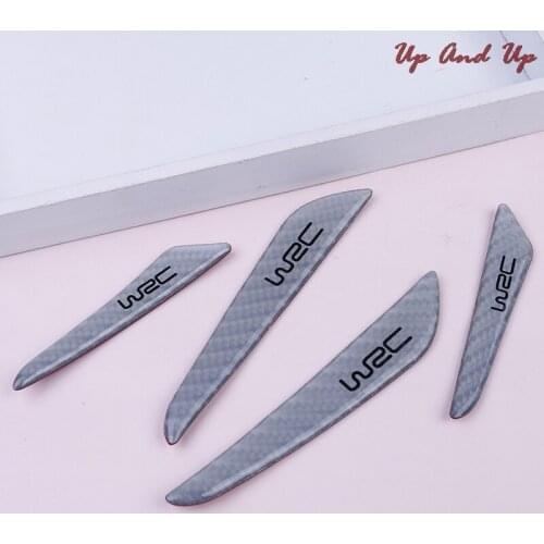 4Pcs/Set Silver Car Door Edge Guard Strip Protector Anti-collision Trim Sticker