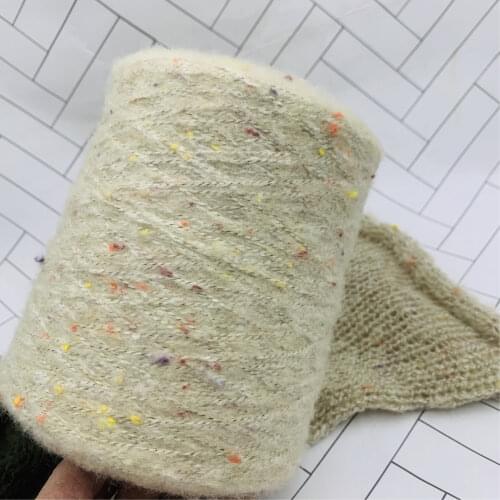 500g Colorful dots Mohair Blended Yarn for Crochet thread Hand Knitting Acrylic Yarn for knitting Knit sweater scarf yarn ZL59