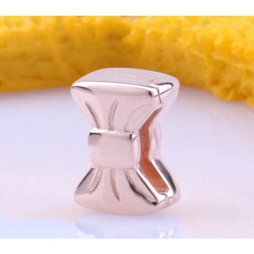 DoDoFly Authentic 925 Silver Reflexions series rose gold flat bracelet Beads Fit Original charms Bracelet Necklace Pendant