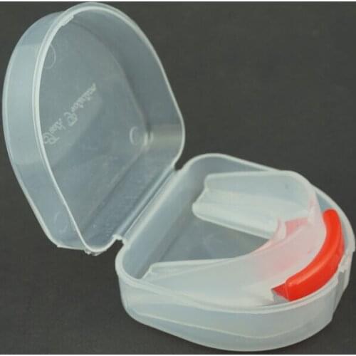 Double-sided Silicone transparent mouthguard Teeth Grinding Stop Bruxism Dental
