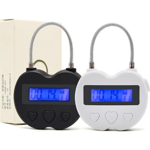 Function Electric Timer Padlock Security Locks Bdsm Locker Time Lock Suitcase Penis Lock Mini Locker Intelligent Timing Lock