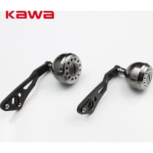 KAWA Fishing Reel Accessory Strong Carbon Fiber Fishing Reel Handle for Water-drop Reel, Hole size 8x5mm and 7*4mm Together