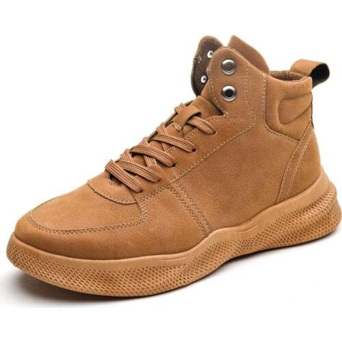 LCIZRONG Fashion Men Ankle Boots Autumn and Winter Male Motorcycle Boots Retro Warm Comfortable