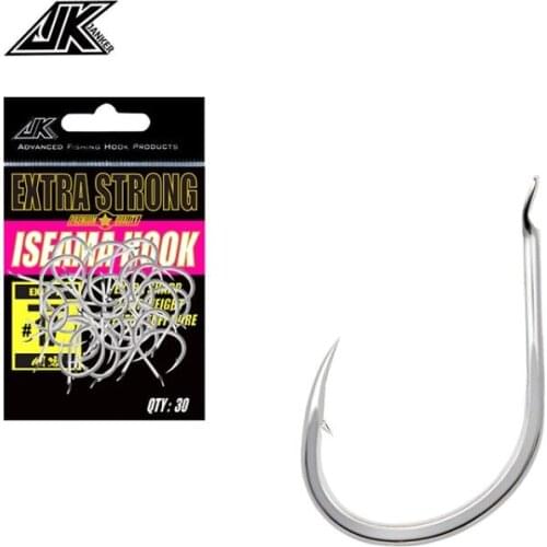 JK #10~#19 Light Fishing Hooks Silver Flat Iseama Hook High carbon steel fish hooks japan barbed chinu sea Fishing Fishhook