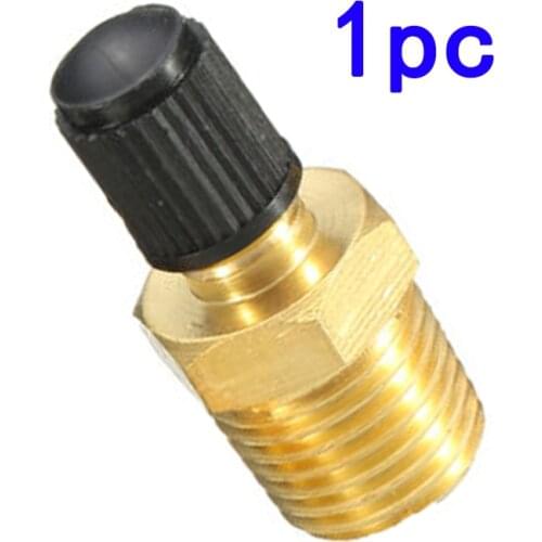 Newly 1/4 Inch NPT Solid Nickel Plated Brass Air Compressor Tank Fill Valve High Quality Male NPT Standard Thread Core